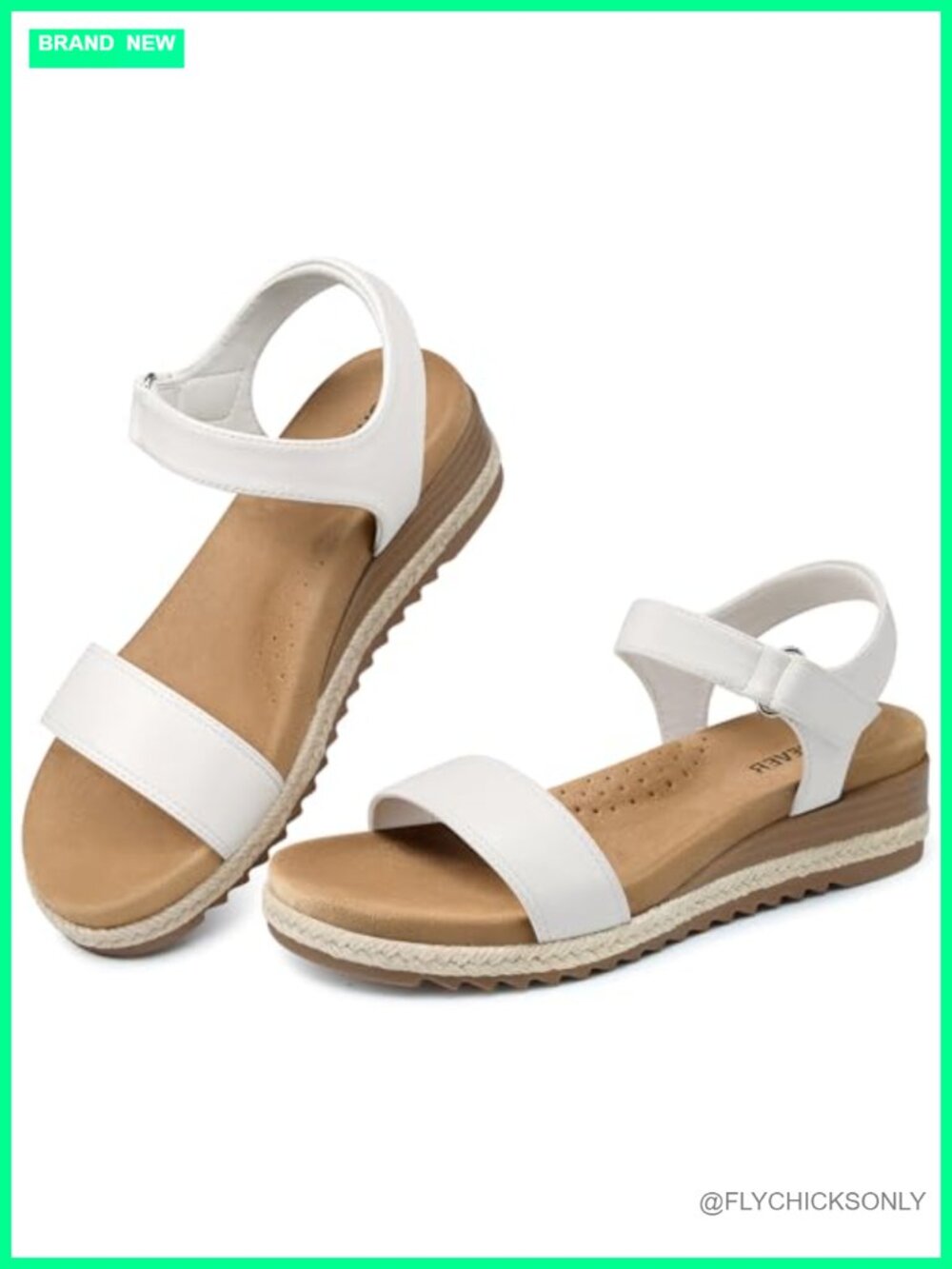 Wedge Sandals with Arch Support & Ankle Strap – Comfortable Espadrille Casual